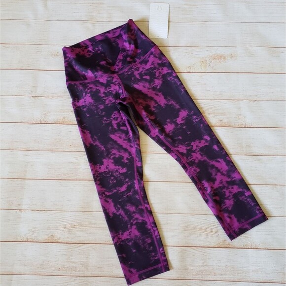 Lululemon Wunder Under Crop II Breezie Regal Plum Leggings Yoga Outdoor Athletic - Picture 6 of 11